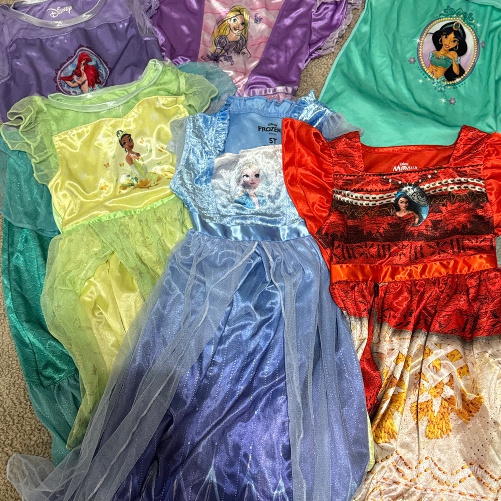 Disney Princess Kids Costume Dresses - Assorted Colors - Picture 2 of 15